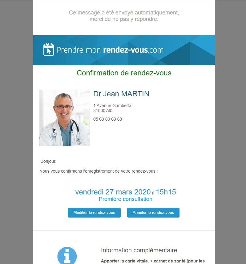 rdv immédiat docteur