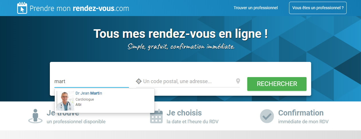 rendez-vous en ligne